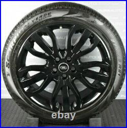 Genuine Range Rover Sport 5007 21 VIPER BLACK Alloy Wheels Pirelli Tyres TPMS 4