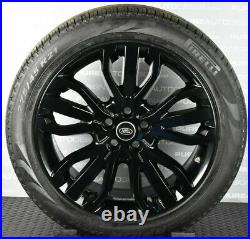Genuine Range Rover Sport 5007 21 VIPER BLACK Alloy Wheels With Tyres TPMS x 4