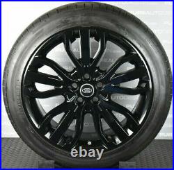 Genuine Range Rover Sport 5007 21 VIPER BLACK Alloy Wheels With Tyres TPMS x 4