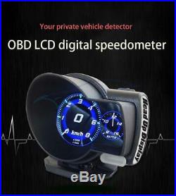 HUD Head-Up Display OBD2 Car Digital Multi Gauge Display Gauge Boost Scan Tool