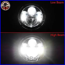 LED Headlights Land Rover Defender 90 110 RHD + LHD E MARKED 7 Inch H4