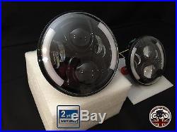 Land Rover Defender 7 Inch LED Headlights Pair 50W E Marked UK EU DRL Indicator
