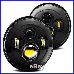 Land Rover Defender LED Headlights (6500K) H4 Connectors, E-Marked RHD (Pair)