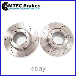 Land Rover Discovery 89-98 Front Brake Discs Vented Drilled Grooved