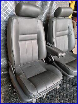 Land Rover Range Rover P38 Black Leather Electric Front Seats Ns & Os Vw Camper