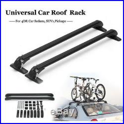 Lockable Anti Theft Roof Bars Universal Fit For Cars No Rail Rack Locking Bar UK