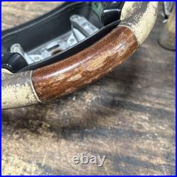 Lot10 RANGE ROVER P38 Steering Wheel Leather Cream Good Ish Wood