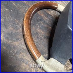 Lot11 RANGE ROVER P38 Steering Wheel Leather Cream Good Ish Wood