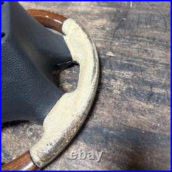 Lot14 RANGE ROVER P38 Steering Wheel Leather Cream Good Ish Wood