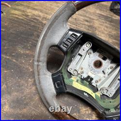 Lot16 RANGE ROVER P38 Steering Wheel Leather Grey Wood