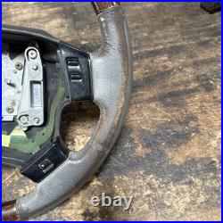 Lot16 RANGE ROVER P38 Steering Wheel Leather Grey Wood