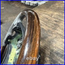 Lot16 RANGE ROVER P38 Steering Wheel Leather Grey Wood