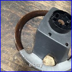 Lot16 RANGE ROVER P38 Steering Wheel Leather Grey Wood