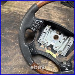 Lot17 RANGE ROVER P38 Steering Wheel Leather Black Wood Lot17 RANGE ROVER P38 Steering Wheel Leather Black Wood