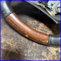 Lot17 RANGE ROVER P38 Steering Wheel Leather Black Wood Lot17 RANGE ROVER P38 Steering Wheel Leather Black Wood