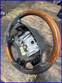 Lot18 RANGE ROVER P38 Steering Wheel Leather Black Wood