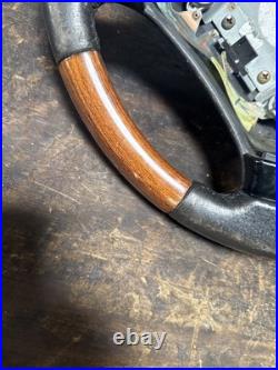 Lot18 RANGE ROVER P38 Steering Wheel Leather Black Wood