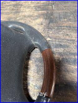 Lot18 RANGE ROVER P38 Steering Wheel Leather Black Wood