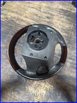 Lot19 RANGE ROVER P38 Steering Wheel Leather Black Wood