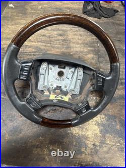 Lot19 RANGE ROVER P38 Steering Wheel Leather Black Wood