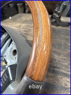 Lot21 RANGE ROVER P38 Steering Wheel Leather Grey Wood Lot21 RANGE ROVER P38 Steering Wheel Leather Grey Wood