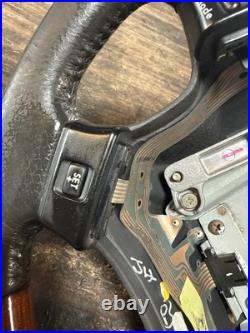 Lot23 RANGE ROVER P38 Steering Wheel Leather Black Wood