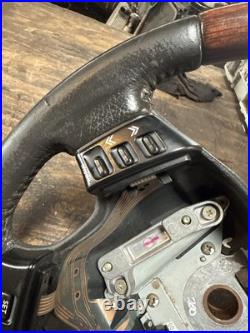 Lot23 RANGE ROVER P38 Steering Wheel Leather Black Wood
