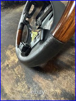 Lot23 RANGE ROVER P38 Steering Wheel Leather Black Wood