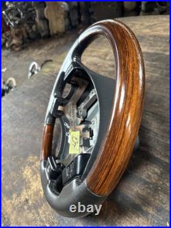 Lot23 RANGE ROVER P38 Steering Wheel Leather Black Wood