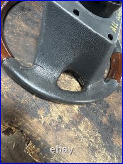 Lot23 RANGE ROVER P38 Steering Wheel Leather Black Wood