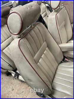 Lot28 RANGE ROVER P38 Manual Leather Seats Cream Red Piping VW Bus Camper