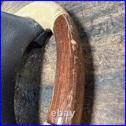 Lot3 RANGE ROVER P38 Steering Wheel Leather Cream Good Wood