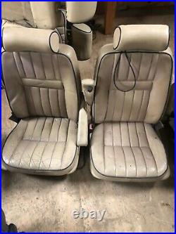 Lot45 RANGE ROVER P38 Electric Leather Seats Cream Blue Piping With DVD TV
