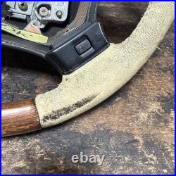 Lot5 RANGE ROVER P38 Steering Wheel Leather Cream Good Ish Wood Lot5 RANGE ROVER P38 Steering Wheel Leather Cream Good Ish Wood