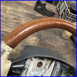 Lot6 RANGE ROVER P38 Steering Wheel Leather Cream Good Ish Wood Lot6 RANGE ROVER P38 Steering Wheel Leather Cream Good Ish Wood