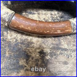 Lot7 RANGE ROVER P38 Steering Wheel Leather Cream Good Ish Wood