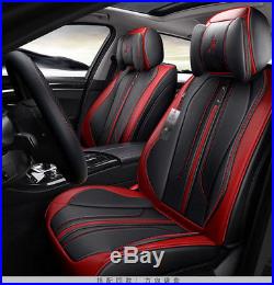 Luxury Leather 5-Sit Car Seat Cover Front+Rear Full Set Car Interior Accessories
