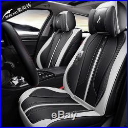 Luxury Leather 5-Sit Car Seat Cover Front+Rear Full Set Car Interior Accessories