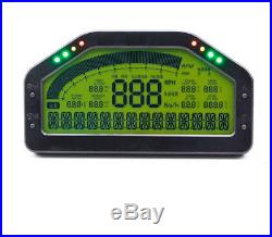 Multi-function Car LCD 9000rpm Dash Dashboard Rally Gauge Voltage Speed Odometer