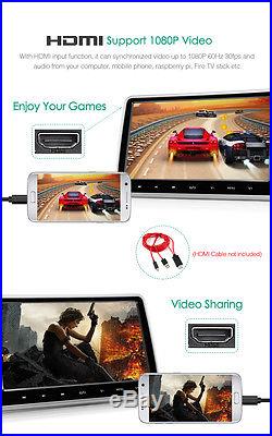 NEW 10.1 Car Rear Seat Entertainment Games Headrest DVD Player USB/HDMI +Remote