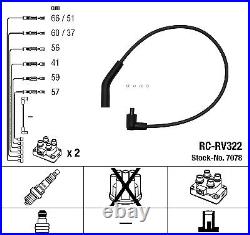New Ignition Cable Kit Set For Land Rover Range Rover II P38a 42 D 46 D 60 D Ngk