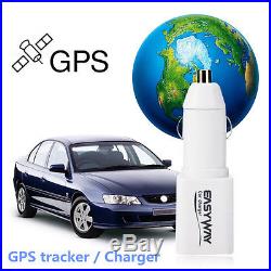 New Real time White Auto Interior Charger GPS Locator GPRS Tracking Device Kit