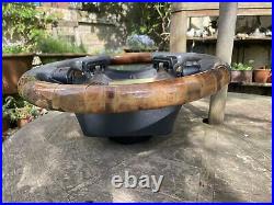 P38 Range Rover Burr Walnut Wood Steering Wheel Oem Autobiography Grey Leather