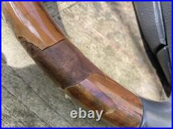 P38 Range Rover Burr Walnut Wood Steering Wheel Oem Autobiography Grey Leather