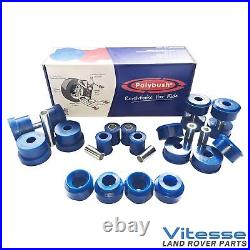 POLYBUSH Front Rear Full Bush Kit Comfort Blue Fits Range Rover MK2 P38 DA2203