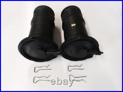 Pair of rear air springs and clips for all Range Rover P38A 1995 to 2002