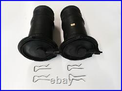 Pair of rear air springs and clips for all Range Rover P38A 1995 to 2002
