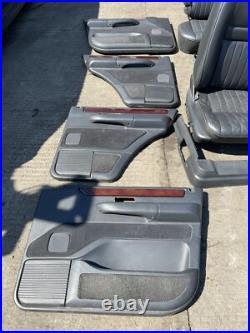 RANGE ROVER P38 2.5 4.0 4.6 BLACK LEATHER INTERIOR SEATS PANELS TRIM 94-02 6 Bar RANGE ROVER P38 2.5 4.0 4.6 BLACK LEATHER INTERIOR SEATS PANELS TRIM 94-02 6 Bar