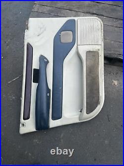 RANGE ROVER P38 Door Cards Set Of 4x 94-02 Cream With Blue Leather Very Rear