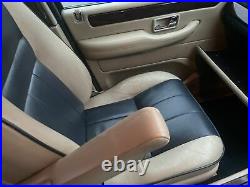 RANGE ROVER P38 Electric Leather Seats Cream With Blue Piping Autobiography